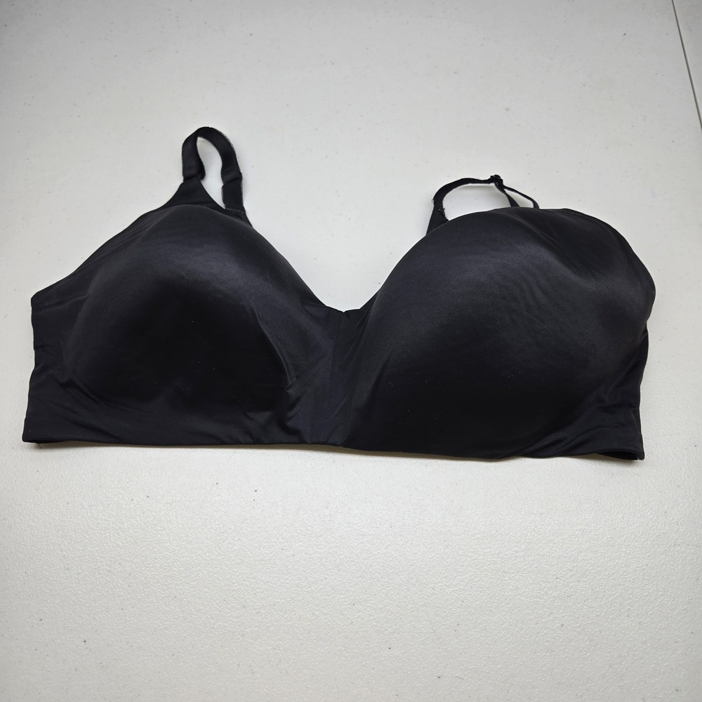 Torrid Women Bra 44DDD Black T Shirt Wireless Strap Adjustable READ